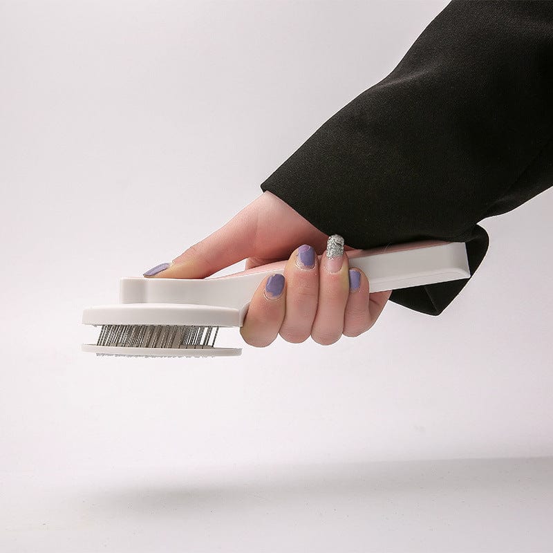 PurrfectClean Self-Cleaning Slicker Brush