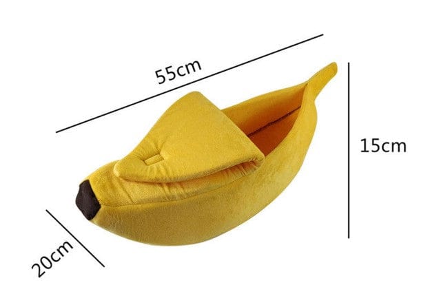 Kawaii Banana Pod Pet Bed