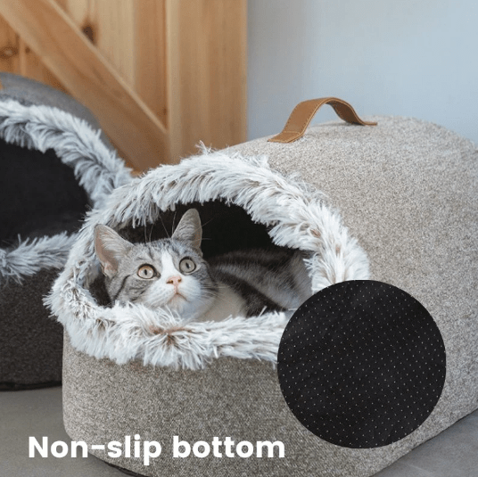 Plush Fur Lined Cat Cave