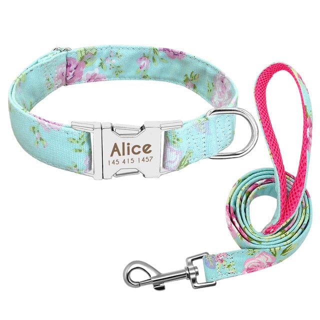 Trendy Personalisable Collar and Leash Sets