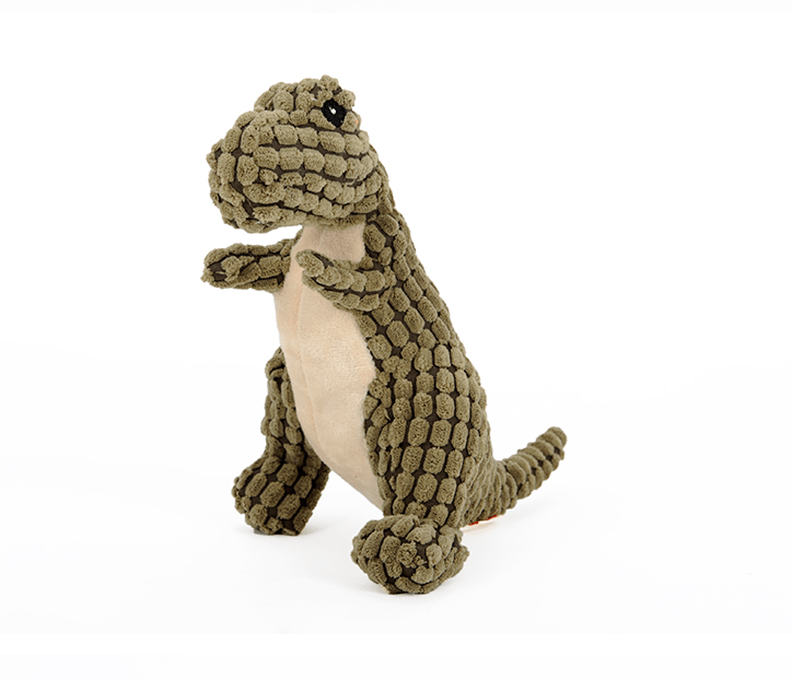 Plush Dino Dog Toy